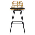 Стул барный Bergenson Bjorn Vetle Flat, ротанг