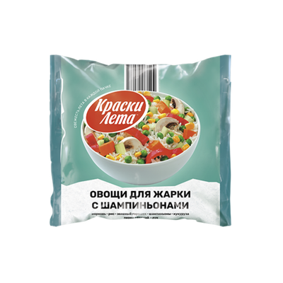 Овощи для жарки с ШАМПИНЬОНАМИ 400гр (1х20) КраскиЛета