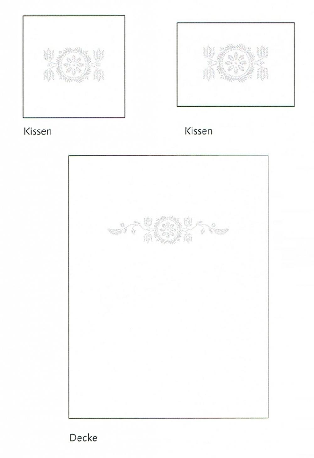 Наволочка 40х40 Christian Fischbacher Luxury Nights Crystal 352 Швейцария схема