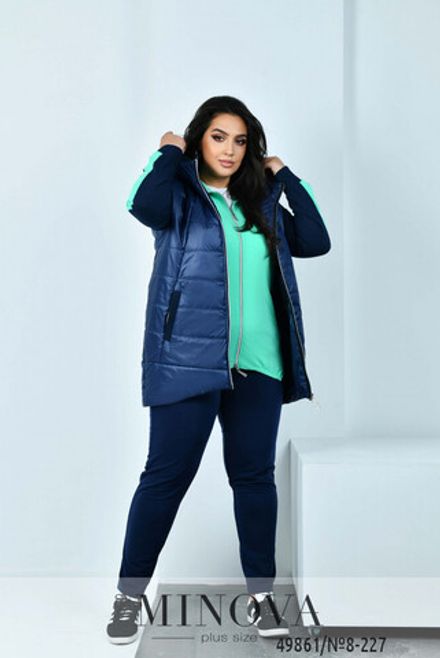 Костюм 8-227-ментол-синий Minova Фото 2