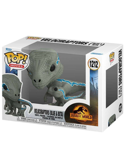 Фигурка Funko POP! Movies Jurassic World Dominion Velociraptors (Blue & Beta) (1212) 62223
