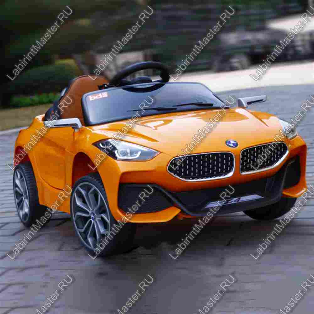 Детский электромобиль "BMW Z4" оранжевый