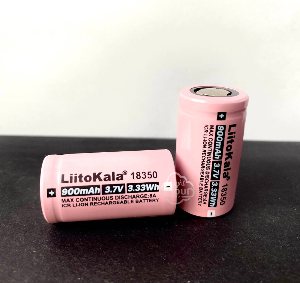 Аккумулятор Liitokala 18350 900мАч 8А