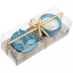 Свечи новогодние «Новогодний праздник» 22x8.3x7 см, голубой