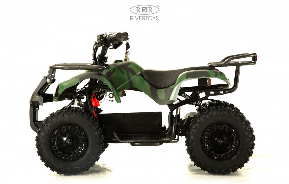 Детский электроквадроцикл ANRI зеленый камуфляж