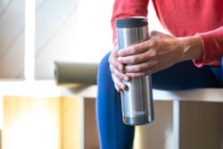 Термокружка Klean Kanteen TKWide Cafe Cap 20oz (592 мл) Brushed Stainless