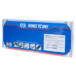 KING TONY (3023MR) Набор торцевых головок с принадлежностями 3/8", 12-гранные, 6-22 мм, 22 предмета