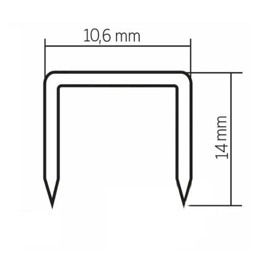 Скоба для мебельного степлера тип 140