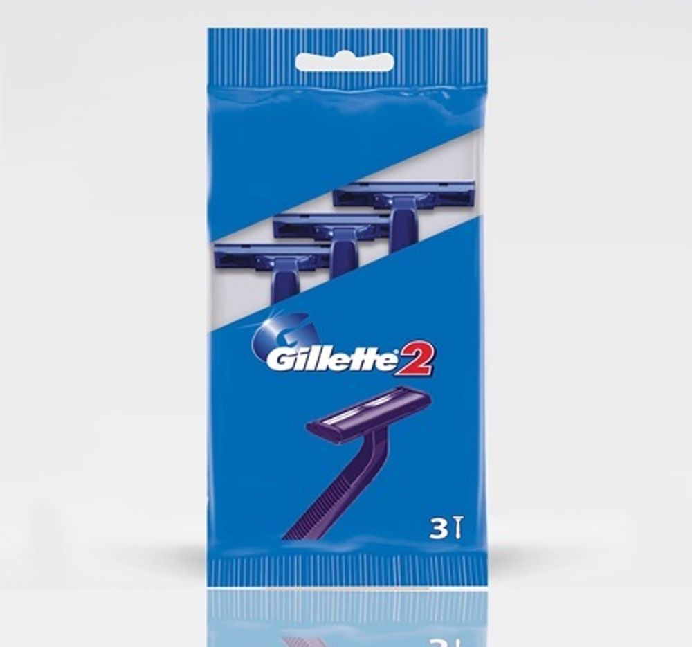 Gillette Станок одноразовый Gillette 2, 3 шт