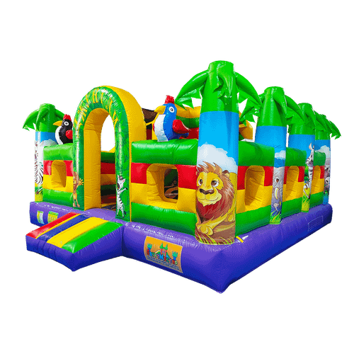 Коммерческий надувной батут "Сафари-джунгли 2 " 6*5*2,8 м