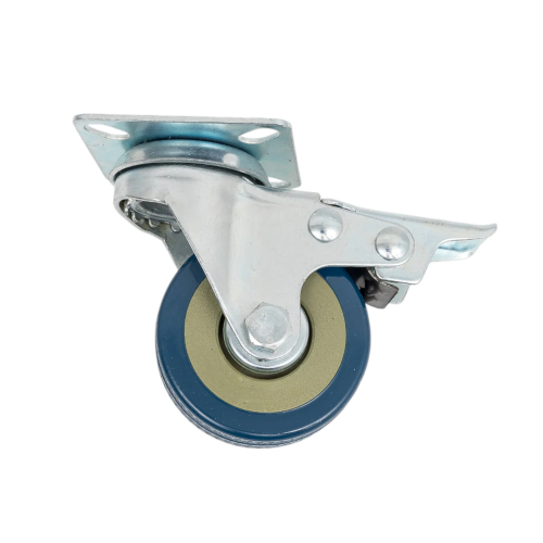 Мебельное колесо на площадке со стопором, диаметр 50 мм, высота 69 мм, CN-A002