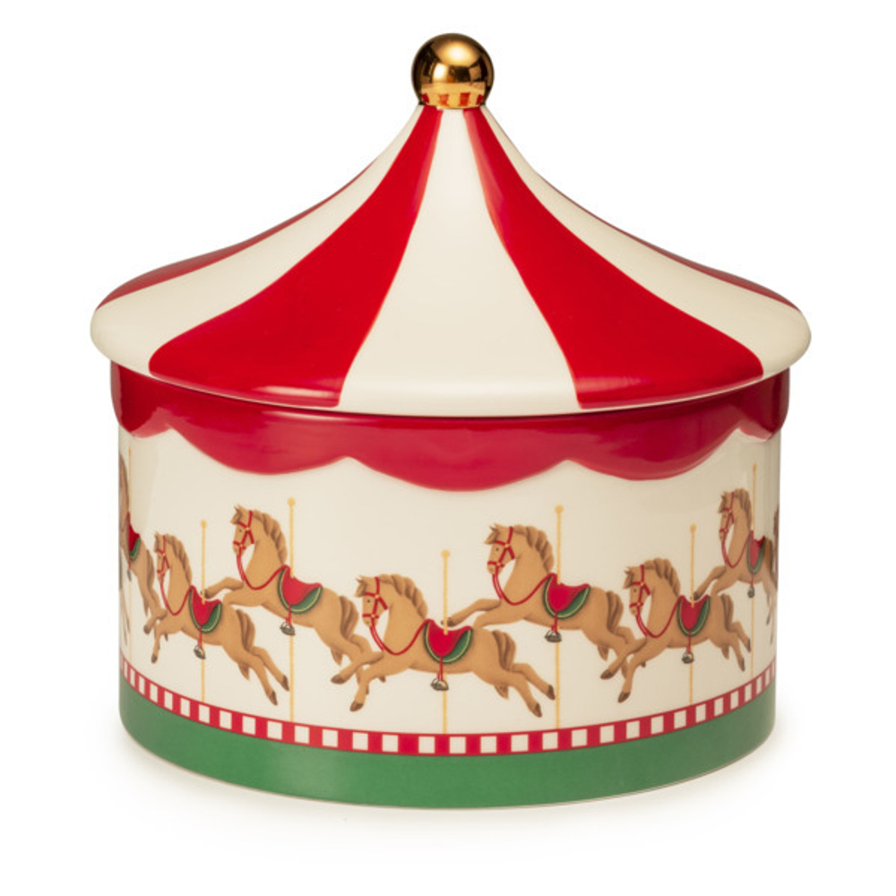 Банка для печенья 18см Lamart Noel Карусель