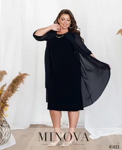 Платье 15-02-темно-синий Minova