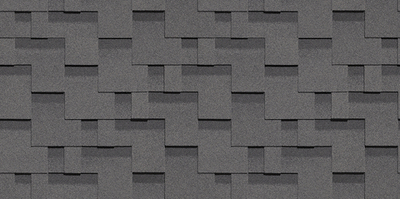Гибкая черепица Standard, Тетрис, Серый