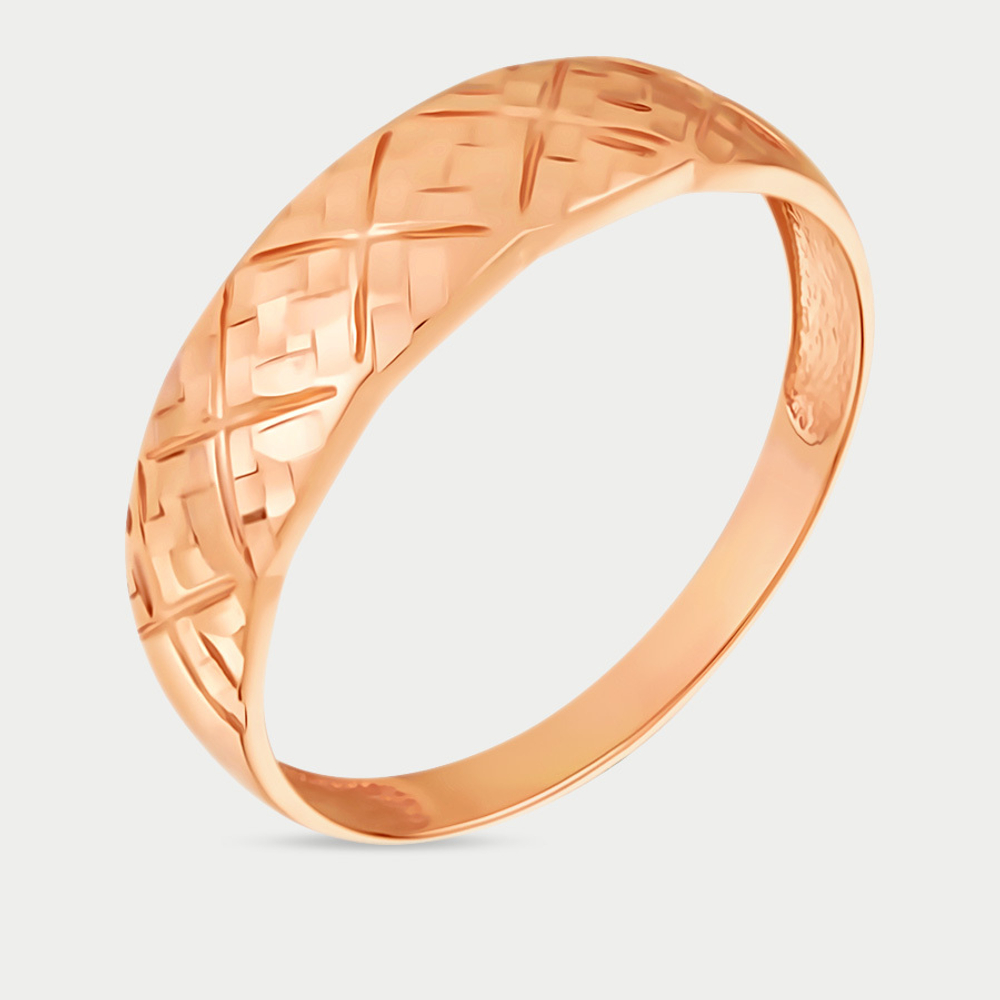 Кольцо для женщин из розового золота 585 пробы без вставок (арт. АК717-4096)