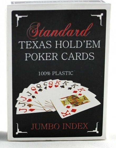 Игральные карты Texas Holdem Jumbo Index (красные)