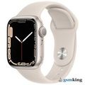 Apple Watch Series 7 GPS 45mm Starlight Aluminum Case with Sport Band Starlight MKN63LL/A