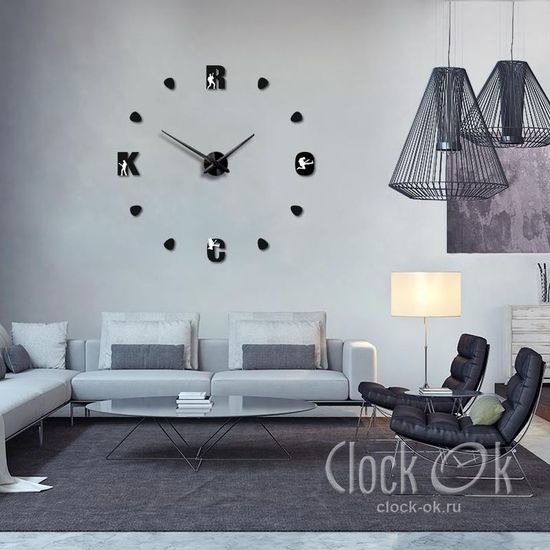 Настенные 3D часы Rock