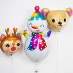 Шар (25''/64 см) Фигура, Голова, Маленький Олень, 1 шт.