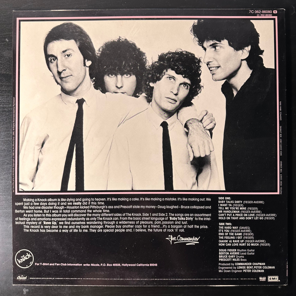 The Knack ‎– But The Little Girls Understand (Скандинавия 1980г.)