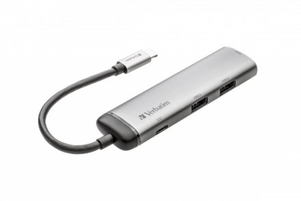 Многопортовый разветвитель Verbatim USB-C 2x USB 3.0/ HDMI