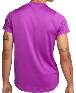Мужское поло теннисное Nike Men's Court Dri-Fit Advantage Polo - vivid purple/green glow/white