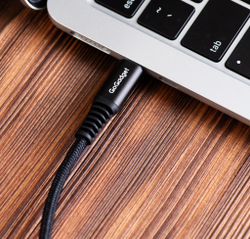 Кабель GoGadget CB004 USB-C (M) Г-образный — USB-C (M) прямой 1,2 м 3А