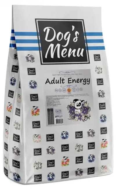 Dog`s menu adult energy 25/11 сухой корм для взрослых активных собак - 10 кг