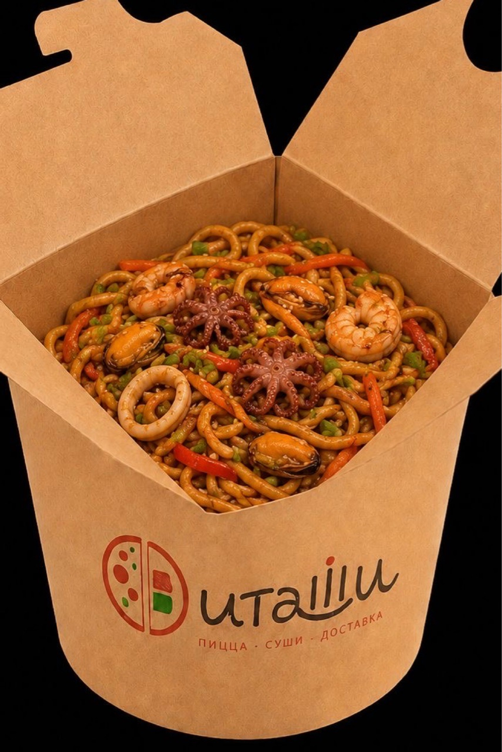 Wok с морепродуктами