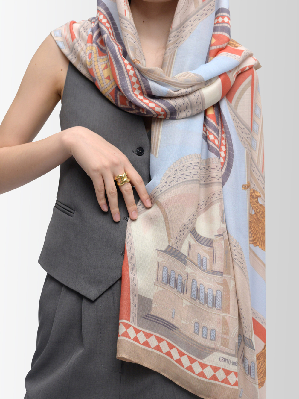 Палантин «Новый Херсонес» 100% вискоза