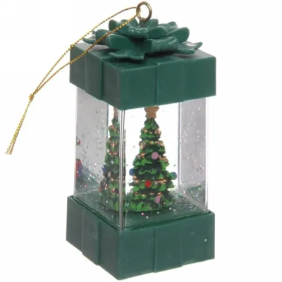 Сувенир с подсветкой Christmas «Подарок - Сказочная ёлочка» 5,5х11,5 см, зеленый