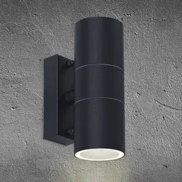 Фасадный светильник 2*GU10 A3302AL-2BK черный Sonaglio Arte Lamp