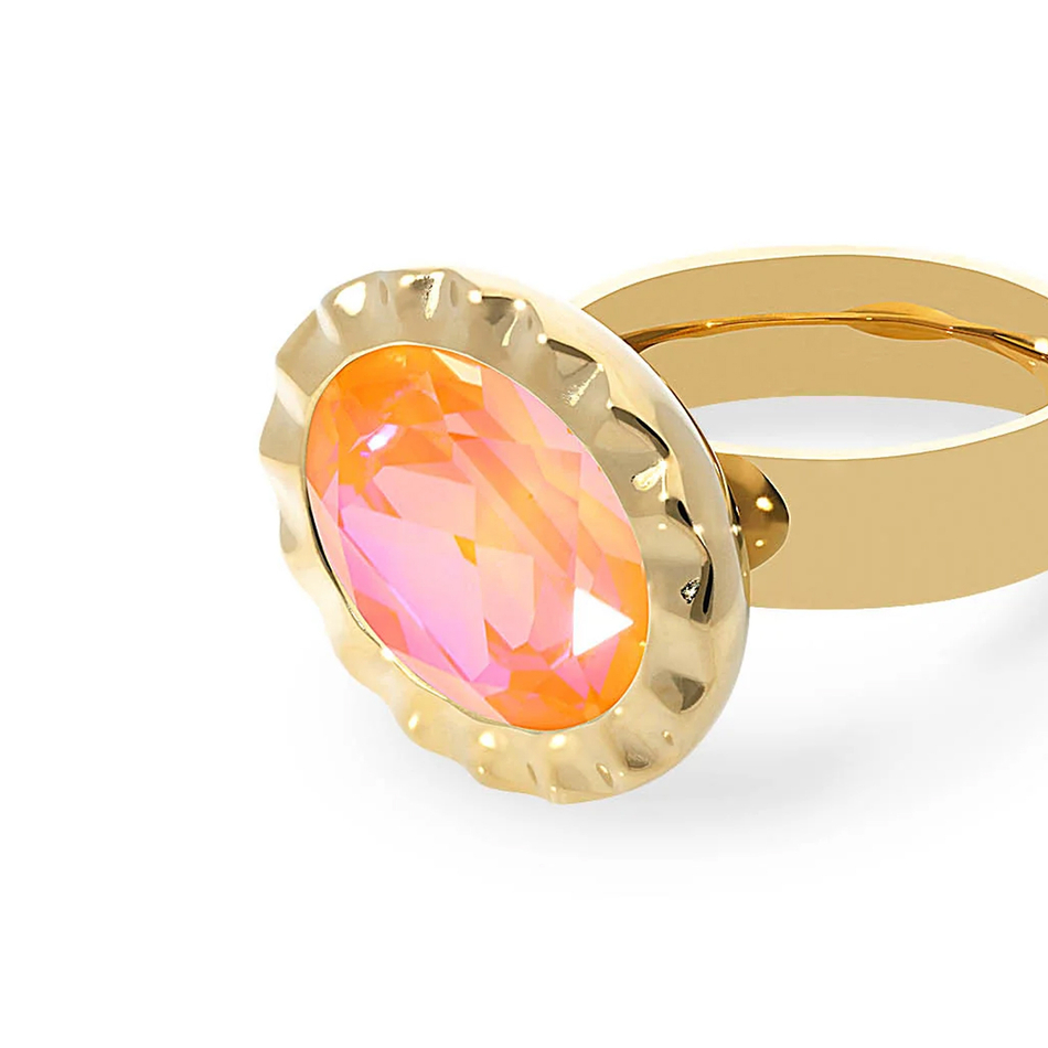 Кольцо Qudo TIVOLA UNICA big (G/P) Crystal orange ignite 58 688431