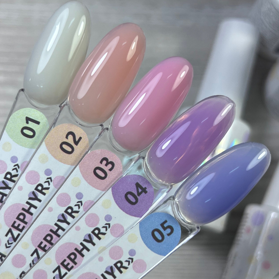 Гель-лак ТМ &quot;HIT gel&quot; №01 Zephyr, 9 мл