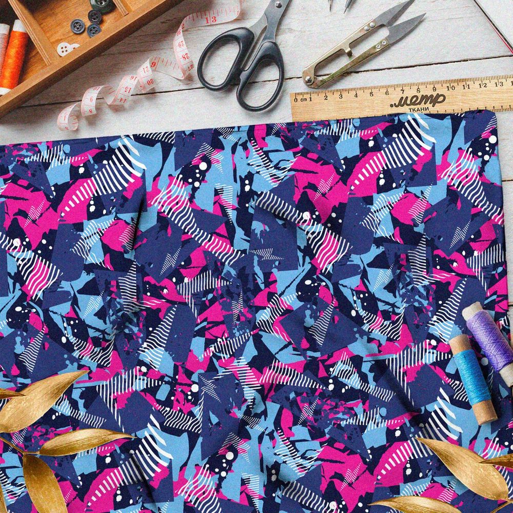 Ткань шелк Армани иглы разбитого яркого стекла