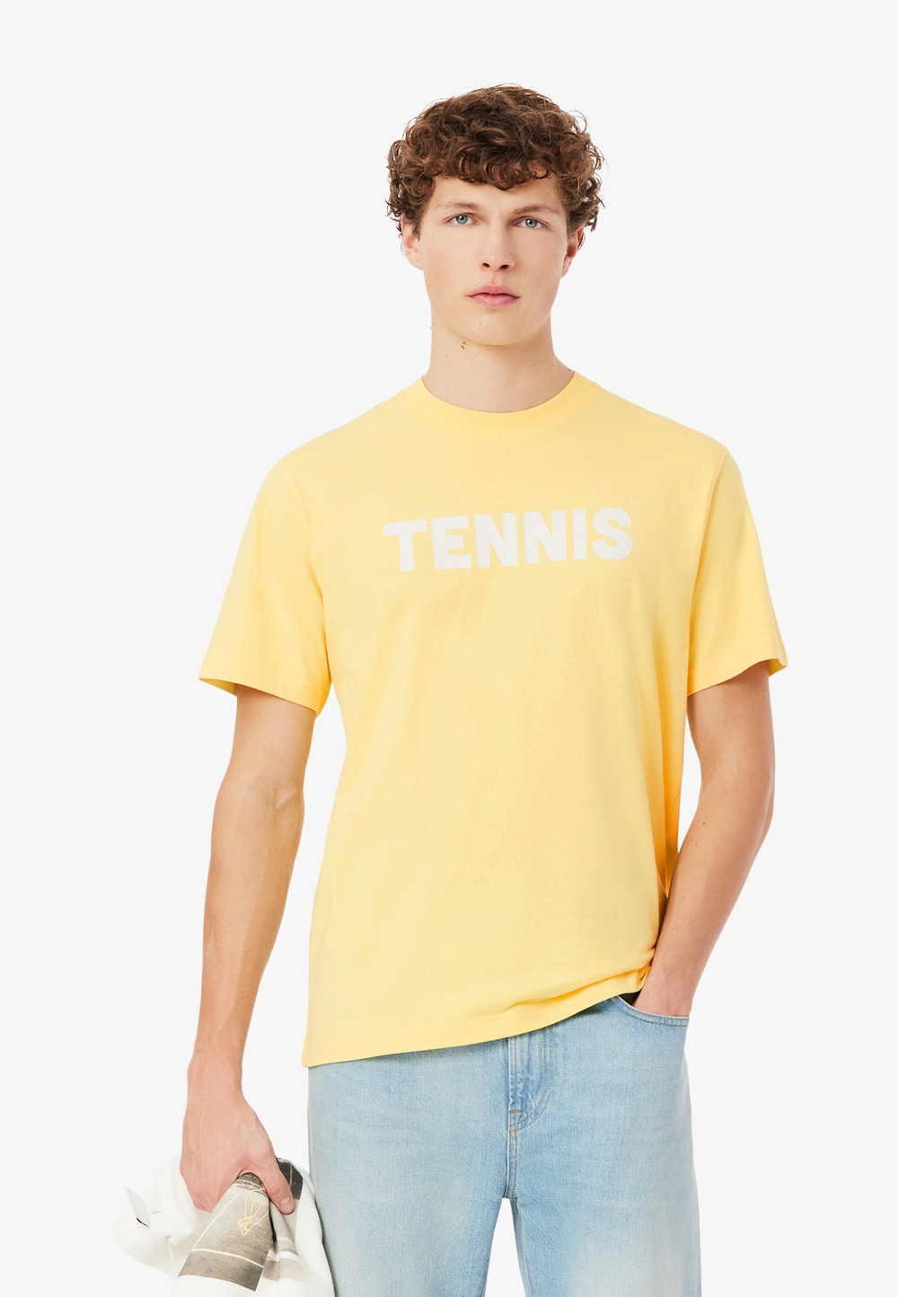 Lacoste Футболка с принтом - Жёлтый (LA222O0K3-B11)