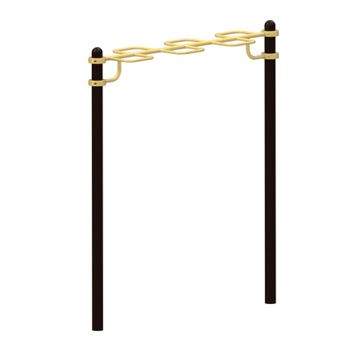 Спортивный комплекс №22, уличный рукоход-змейка, 2500*600*2700 мм., D=89 мм.