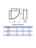 Колено КГП 60х120 горизонтальное пластик ERA