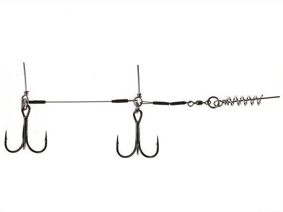 Остнаска стал. Lucky John STINGER SSW 1х7 3,5+8,0cm, оснащ. тройником №02/0 1шт.