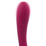 Бордовый двусторонний стимулятор Aster - 28,2 см. (Цвет: бордовый)