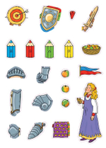 Раскраска «Рыцарский замок»