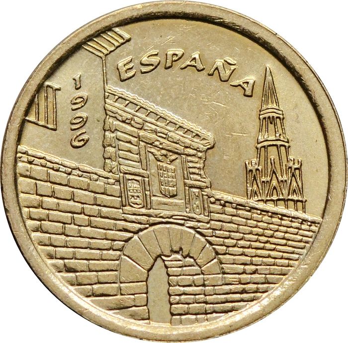 5 песет 1996 Испания «Риоха» XF