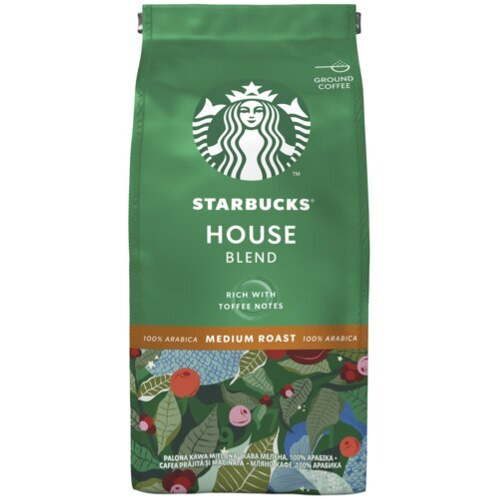 Молотый кофе STARBUCKS House Blend Arabica 0.2 кг.