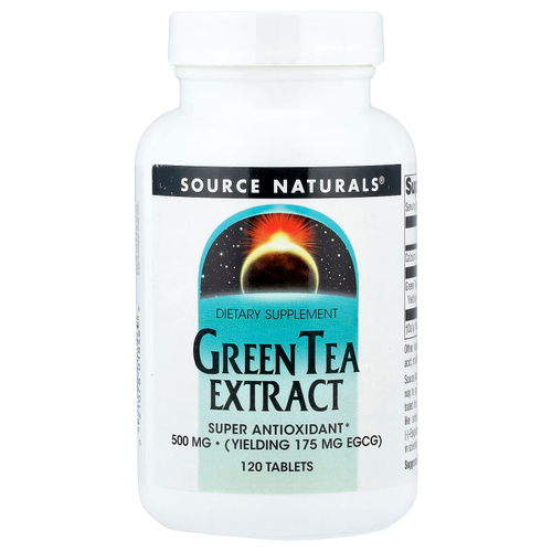 Source Naturals, экстракт зеленого чая, 500 мг, 120 таблеток