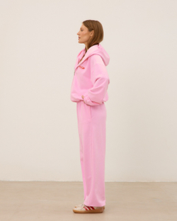 Худи на молнии 04, розовое