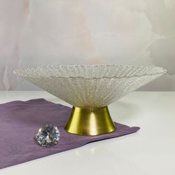 Lenardi 200-113 Конфетница 15см на ножке в под.уп.(х12)Стекло