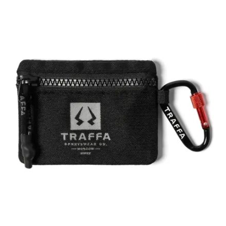 Кошелек с карабином TRAFFA TALON, Черный