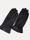 Перчатки женские, безразмерные, без утеплителя, цвет чёрный