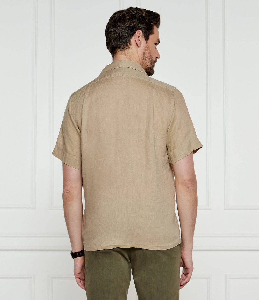 Льняная рубашка POLO RALPH LAUREN - бежевый(710966421)