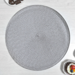 Салфетка сервировочная 38см, цвет серый